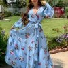 Valeria'S Boutique Carolina Floral Maxi Dress