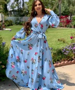 Valeria'S Boutique Carolina Floral Maxi Dress