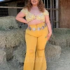 Valeria'S Boutique COLORES Collection Emily Top (Yellow)