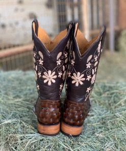 Valeria'S Boutique New Arrivals Ostrich Embroidered Western Boots
