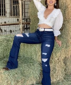 Valeria'S Boutique Magali Crochet Top (White) New Arrivals