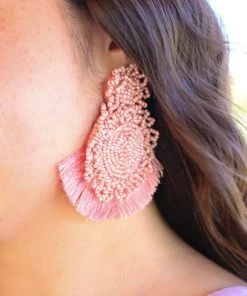 Valeria'S Boutique Color & Cultura Earrings (Blush)