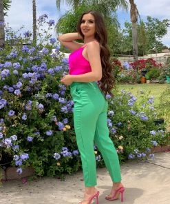 Valeria'S Boutique Sophia Pants (Green)