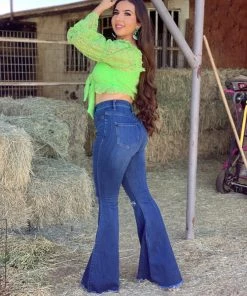 Valeria'S Boutique Karol Crochet Top (Lime)