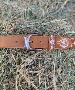 Valeria'S Boutique Arracada Jerezana Embroidered Western Belts (Honey) New Arrivals