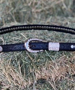 Valeria'S Boutique Vaquerita Rhinestone Western Belt (Black) New Arrivals